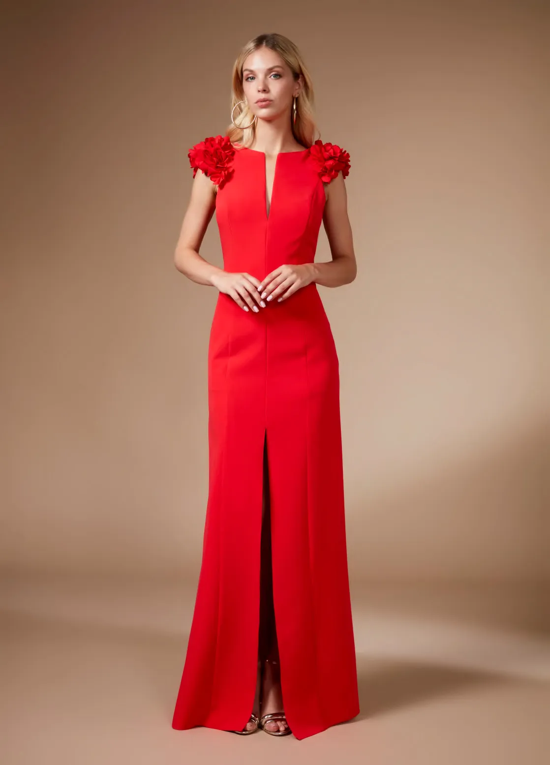 Vestido largo de fantasía