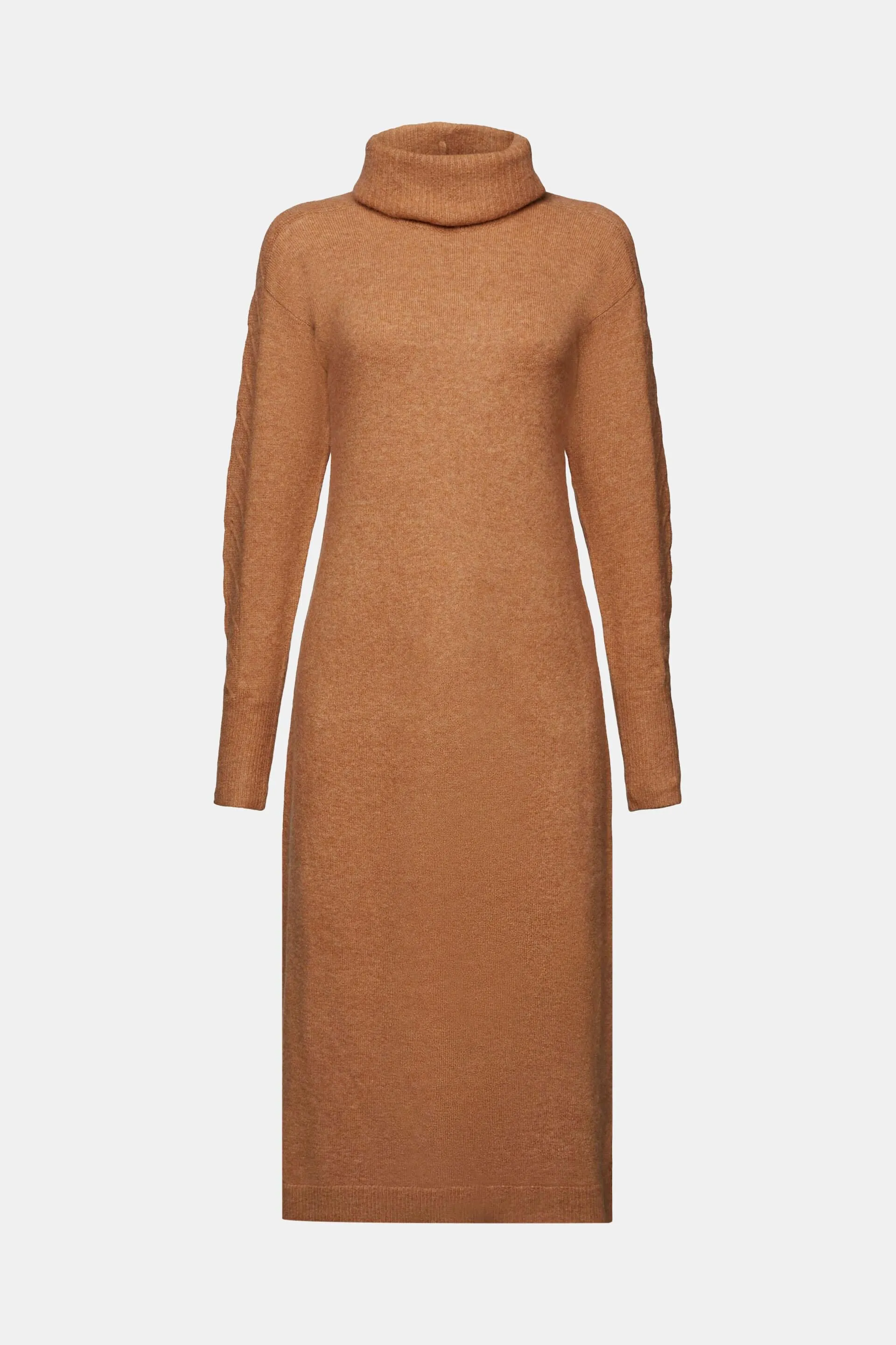 Vestido midi con cuello alto