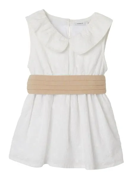 Vestido Name It Feline Spencer Blanco Para Niña