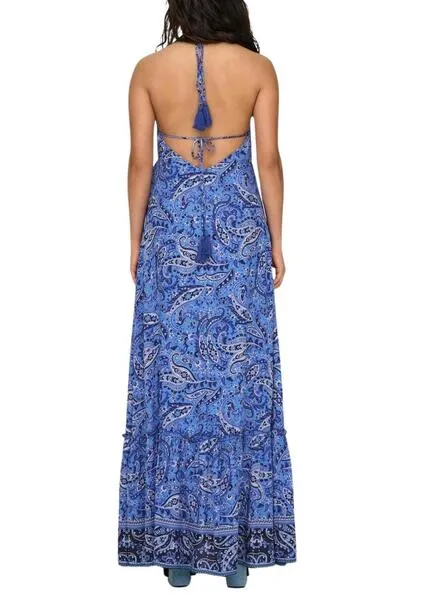 Vestido Only Veneda Azul Para Mujer