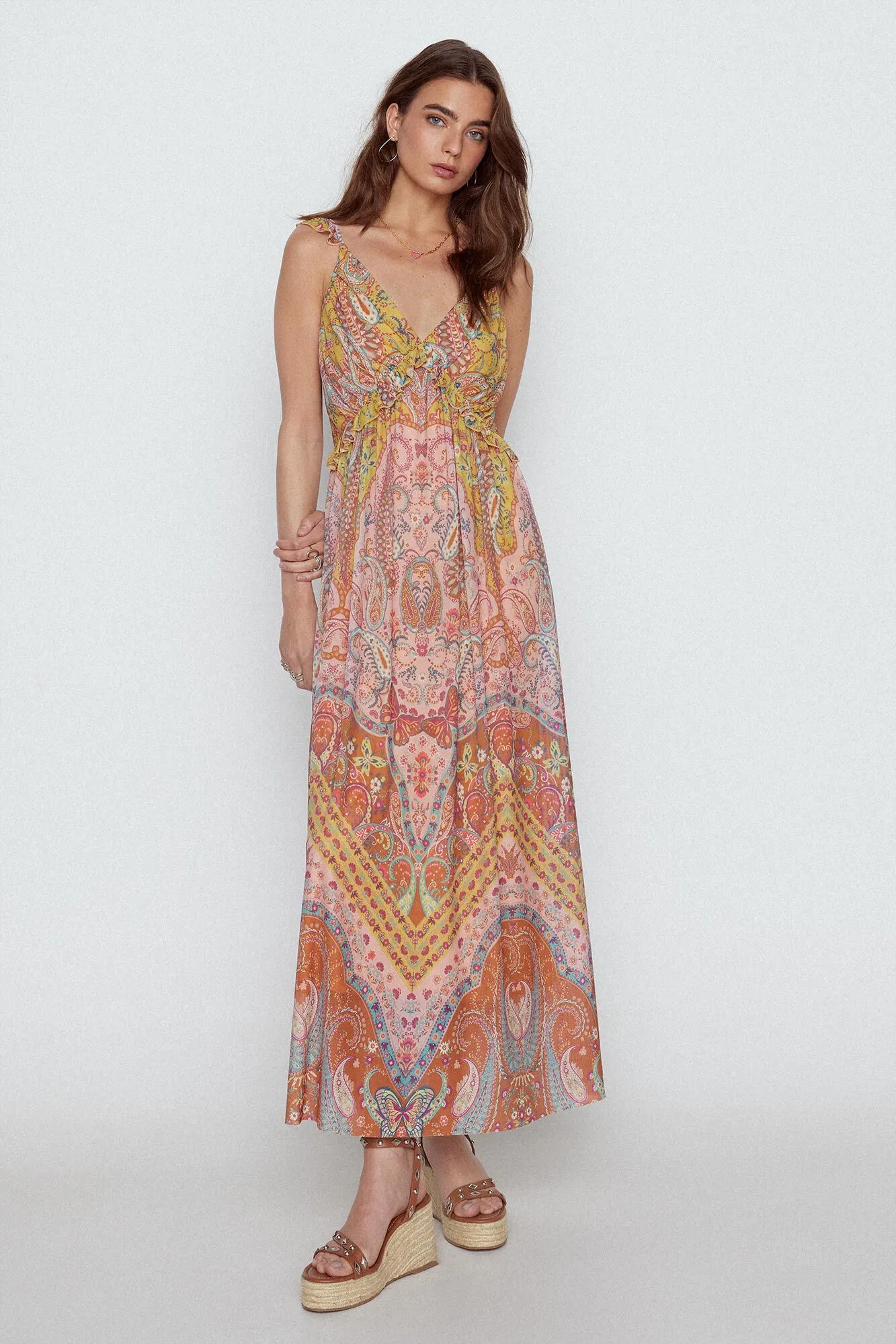 Vestido tirantes estampado