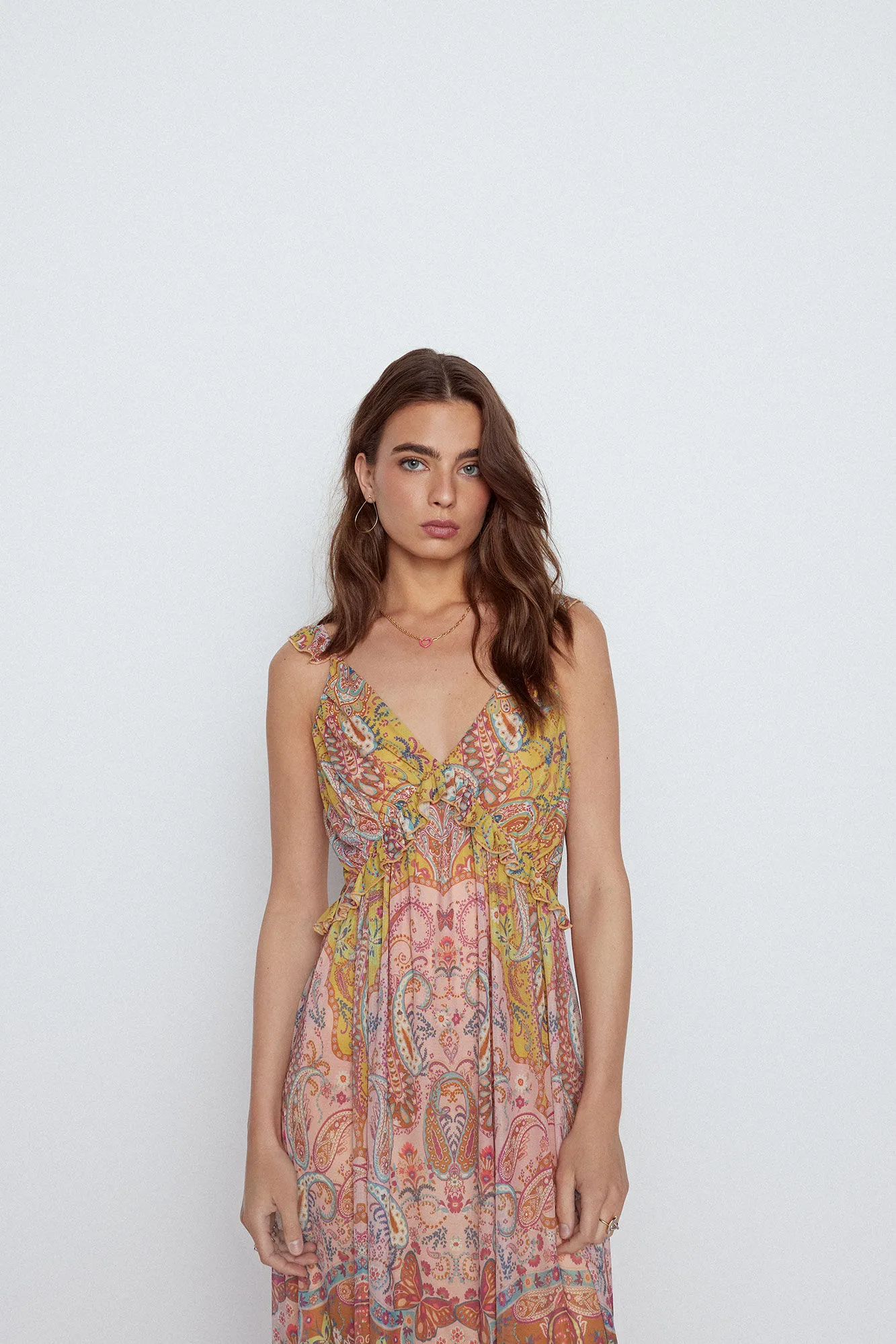Vestido tirantes estampado