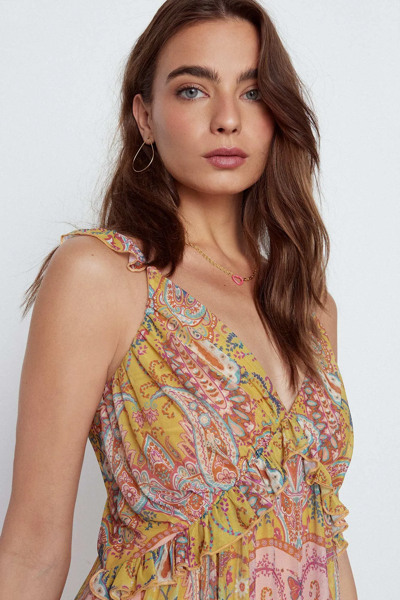 Vestido tirantes estampado
