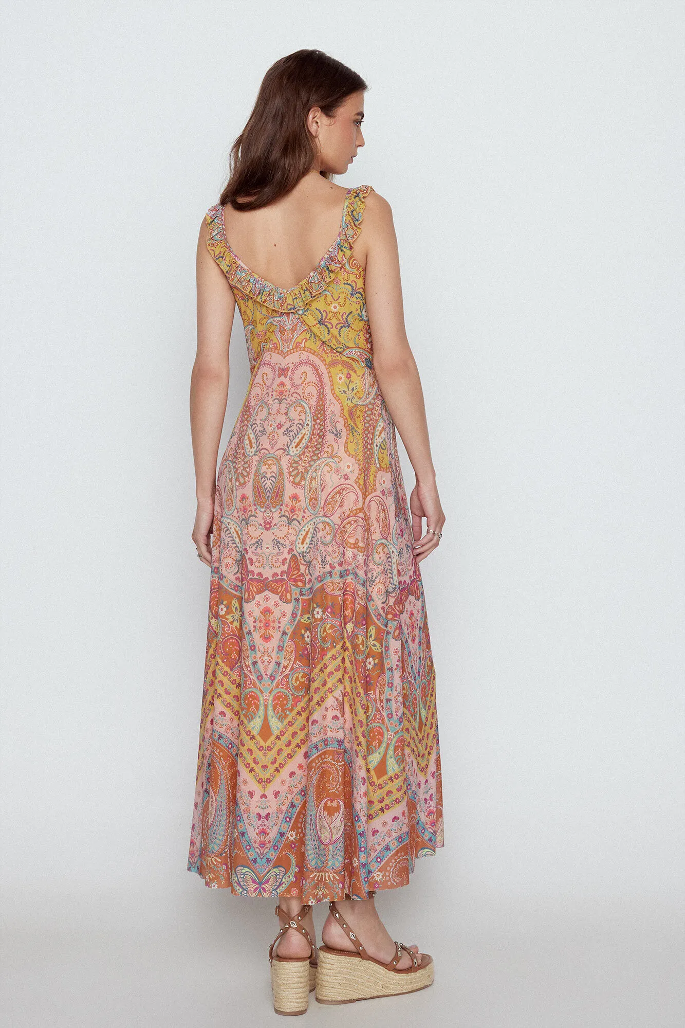 Vestido tirantes estampado