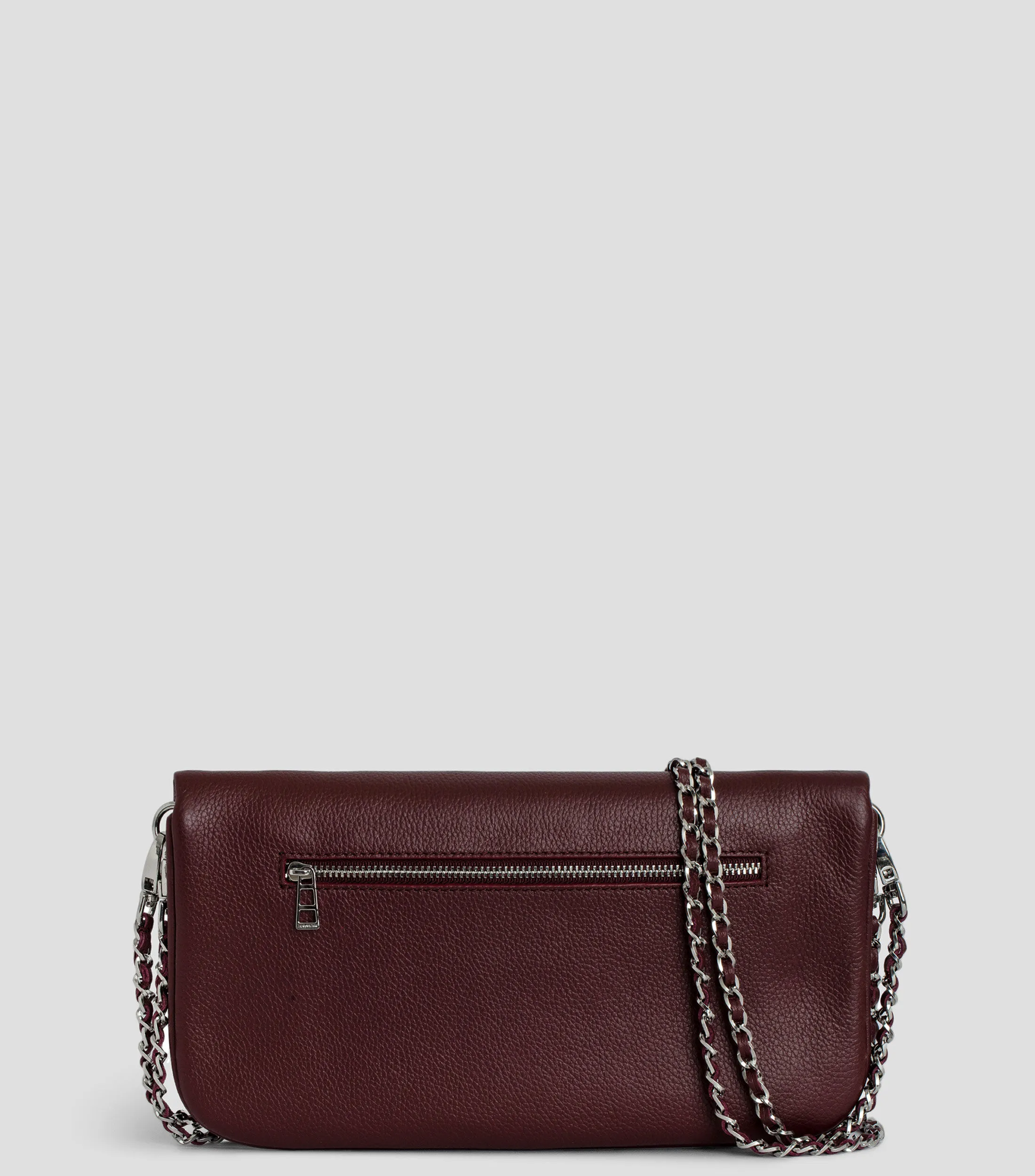 Zadig & Voltaire Bolso Clutch en piel semigranulado Mujer
