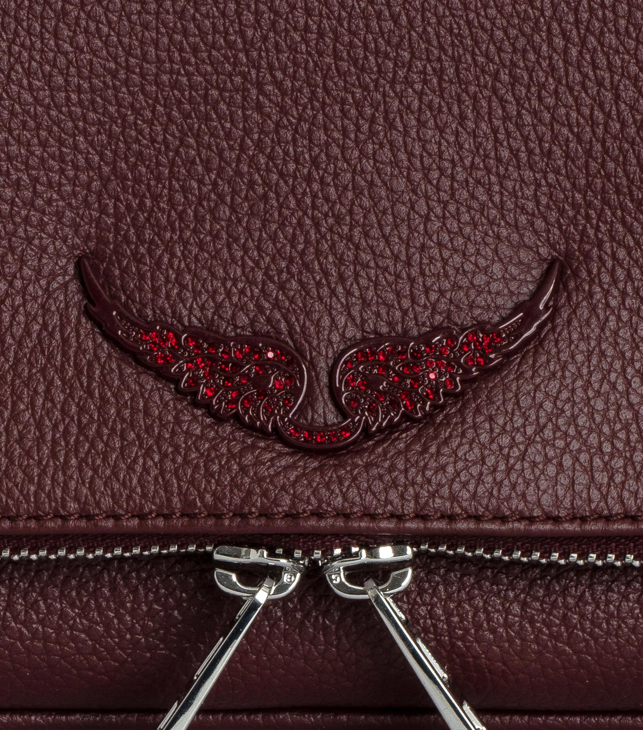 Zadig & Voltaire Bolso Clutch en piel semigranulado Mujer