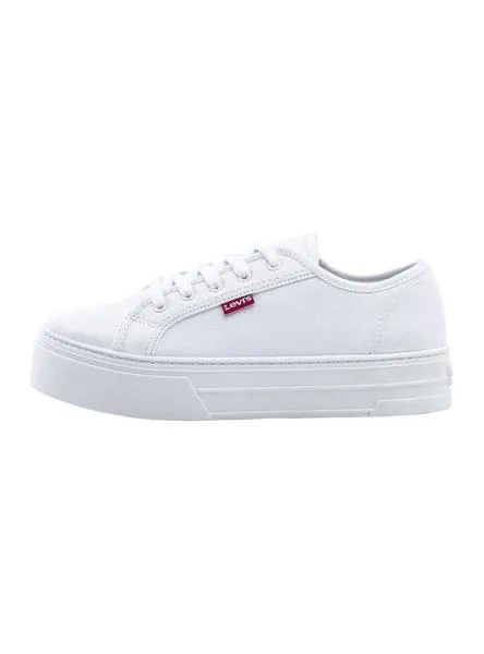 zapatilla levis tijuana blanco para mujer