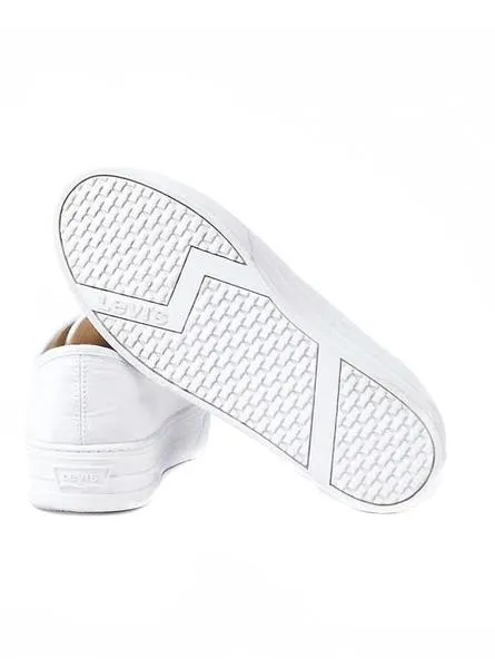 zapatilla levis tijuana blanco para mujer