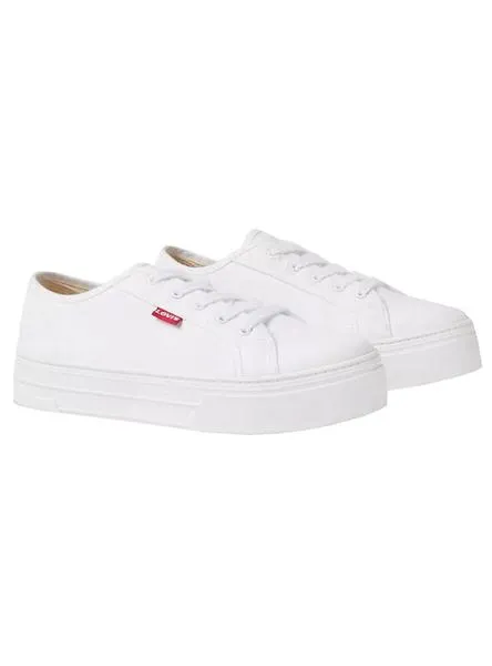 zapatilla levis tijuana blanco para mujer