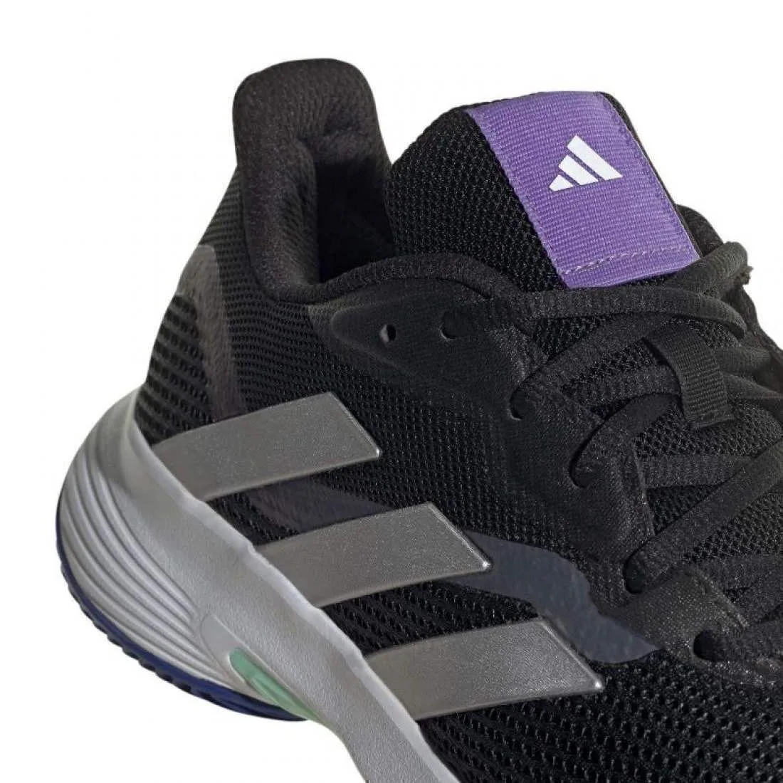 Zapatillas Adidas CourtJam Control Negro Nucleo Plata Mujer | Adidas