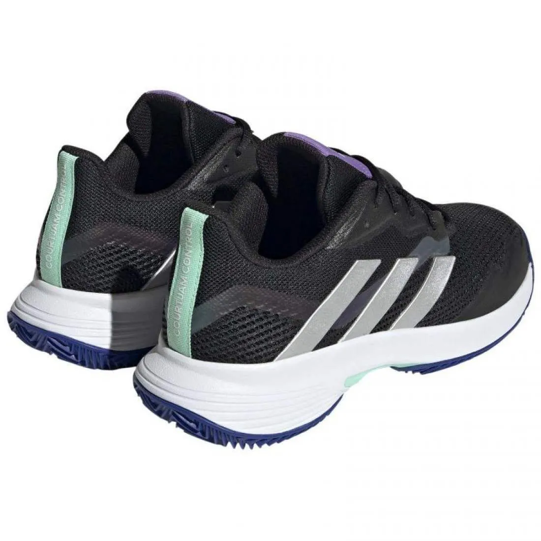 Zapatillas Adidas CourtJam Control Negro Nucleo Plata Mujer | Adidas