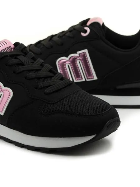 zapatillas mtng joggo negras para mujer