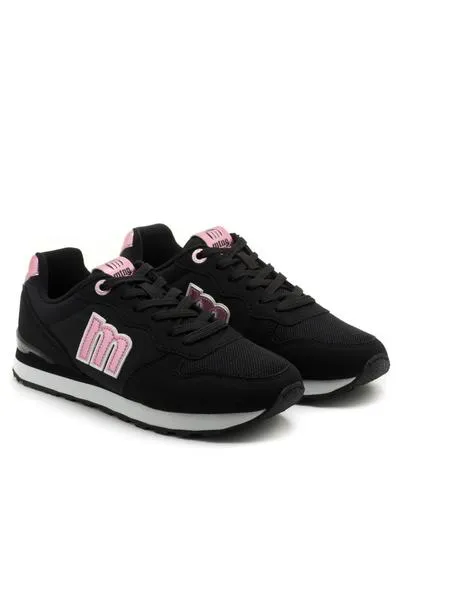 zapatillas mtng joggo negras para mujer