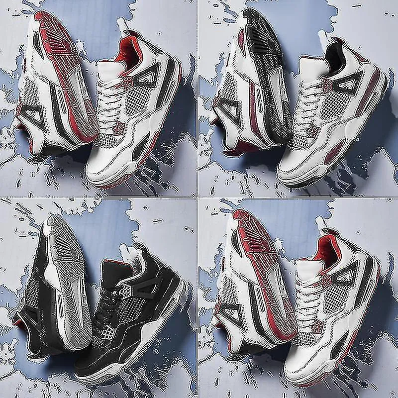Zapatillas profesionales de baloncesto para hombres cosiendo color de contraste