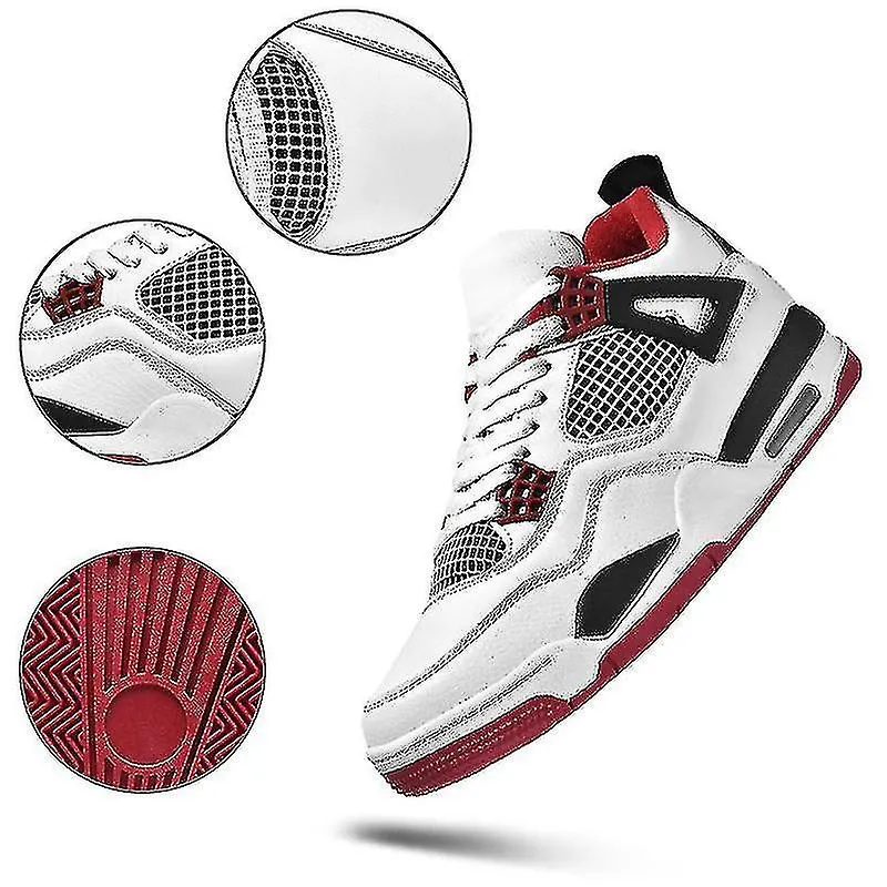 Zapatillas profesionales de baloncesto para hombres cosiendo color de contraste