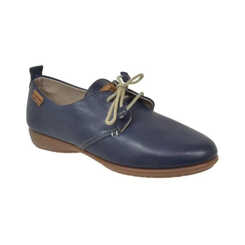Zapatos de piel de cordones en color jeans, muy blanditos. suela y piel muy flexibles.