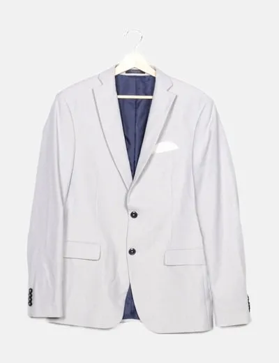 Zara Traje gris textura